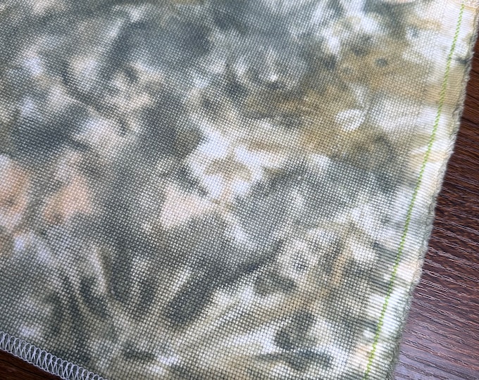Sage & Cream | Hand Dyed Aida