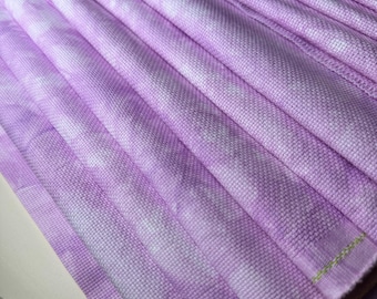 Lilac Mist | Hand Dyed Aida | Made To Order