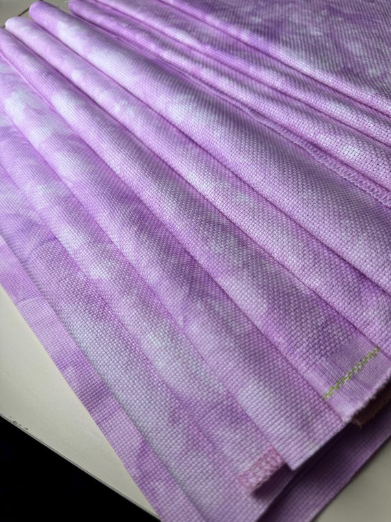 Lilac Mist | Hand Dyed Aida