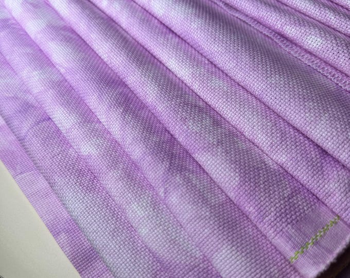 Lilac Mist | Hand Dyed Aida | Made To Order