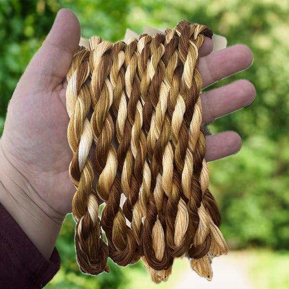 Golden Harvest | 6 Strand DMC Cotton Floss | Hand Dyed Floss