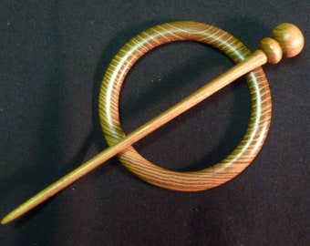 Chestnut shawl pin, small head #9