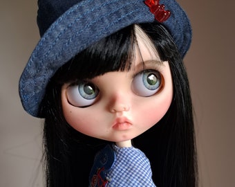 Reserviert! Reserviert! Blythe Puppe, Blythe Custom Puppe, Custom Blythe Puppe, OOAK Blythe Puppe TBL Schwarze Haare