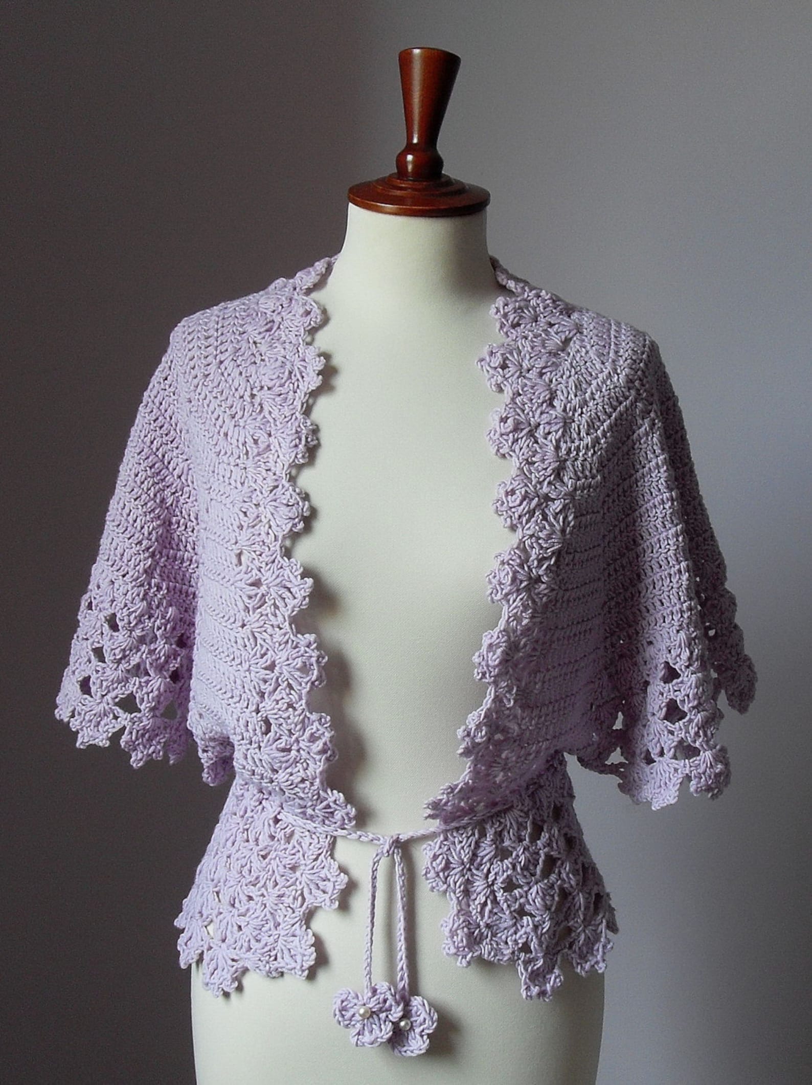 Crocheted bed jacket or light cardigan | Etsy