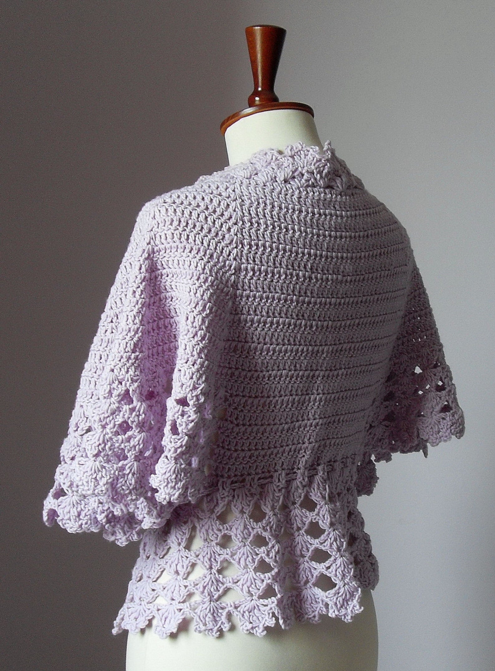 Crocheted bed jacket or light cardigan Etsy