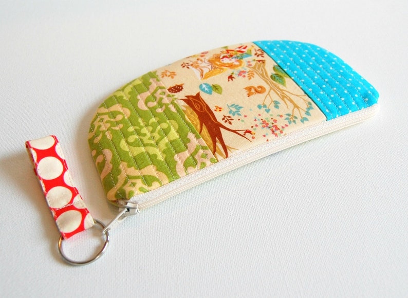 keyring zipper pouch