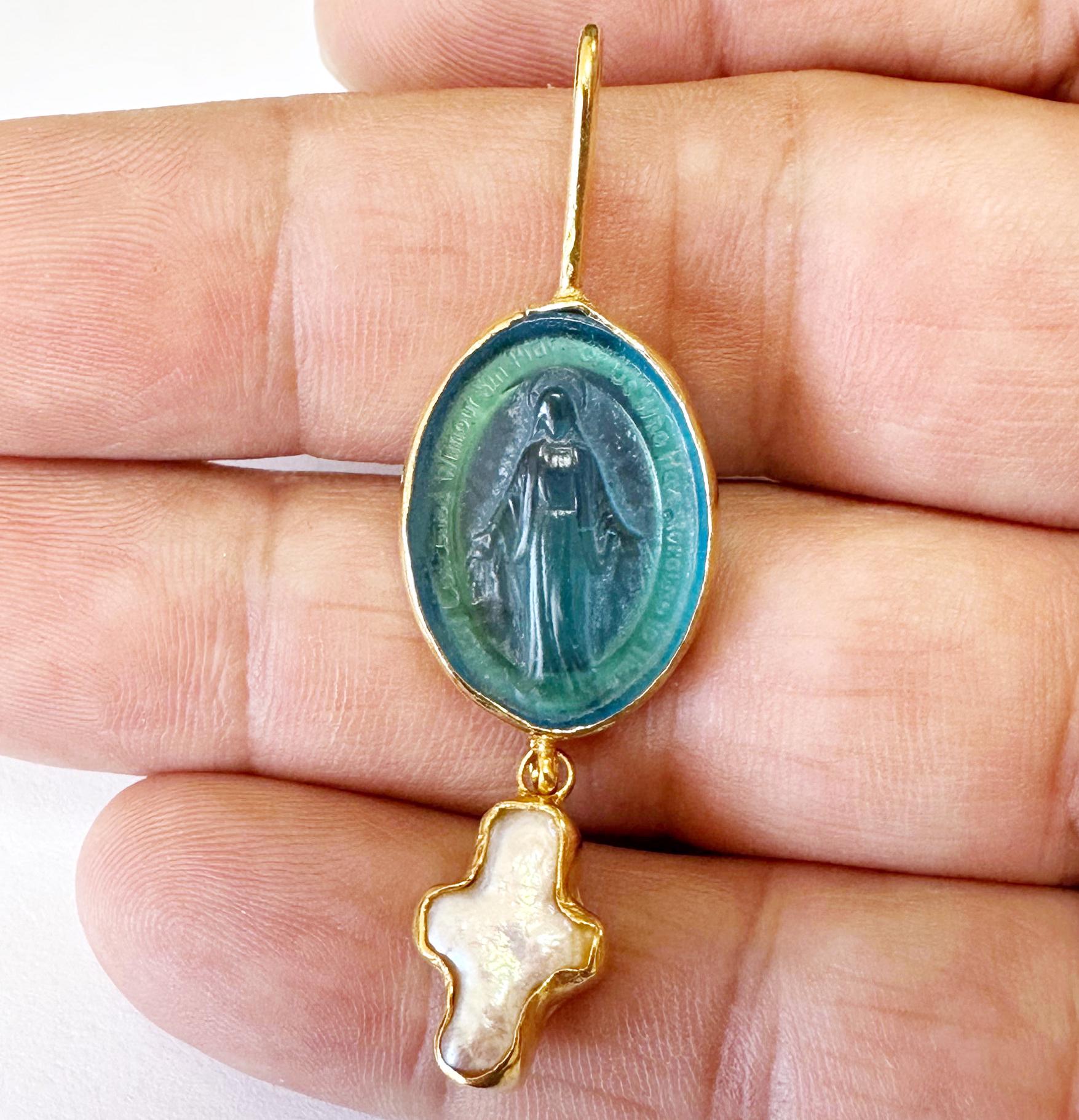 日本未発売【E and E Project】Medium Virgin Maryネックレス Made by Mary Jewelry - Etsy
