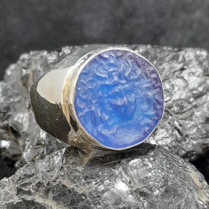 Handmade Intaglio Medusa Mythological Ring - Handcrafted Mythology-Inspired Jewelry - Minimalist Silver Ring - Gift For Him - Man Ring