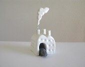 Hippo Factory - Miniature Ceramic Sculpture - hippopotamus - small ceramic factory
