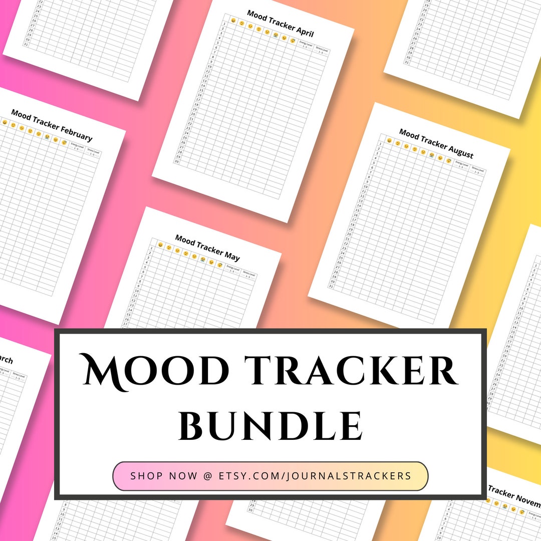 Monthly Mood Tracker Bundle | A Printable for Women Who Want Insight ...