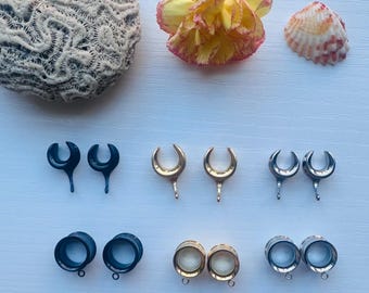 Dangle Gauges Tunnels and Saddles DIY Top Piece 2g (6mm) - 1’’ (25mm)
