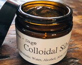 Colloidal Silver Gel Natural Antibiotic Choose 2 or 4 ounce amber glass jar FREE SHIPPING