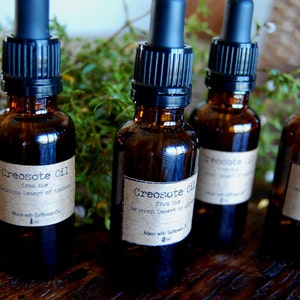 Creosote Oil Chaparral Oil Greasewood Organic Infused Desert Oil 1 ounce amber Glass Vial FREE SHIPPING image 3