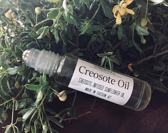Creosote Oil Chaparral Oil Greasewood Desert Rain Glass roller ball travel natural from the Arizona desert  FREE SHIPPING