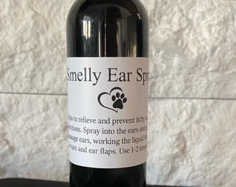 Stinky Ears Pet Deodorizing Ear Spray  All-natural, vegan  FREE SHIPPING 4 ounce spray bottle