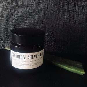 Colloidal Silver Gel .... Choose 2 or 4 ounce amber glass jar FREE SHIPPING