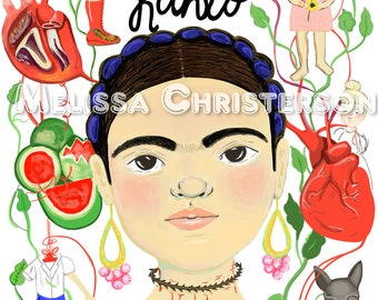 Frida Kahlo Art Print Art Room Poster