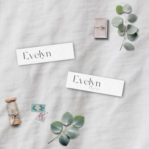 Minimalist Modern Wedding Slim Place Card INSTANT DOWNLOAD Editable Template Simple Thin Place Card Plate Place Card Name Card MD011