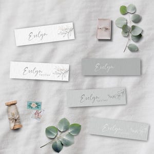Minimalist Modern Wedding Slim Place Card INSTANT DOWNLOAD Editable Template Simple Thin Place Card Plate Place Card Name Card MD008
