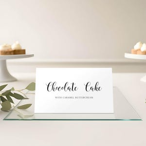 Minimalist Buffet Labels, Editable Food Tags for Wedding, Printable Buffet Card Templates, Customisable Event Decor  INSTANT DOWNLOAD MD002b