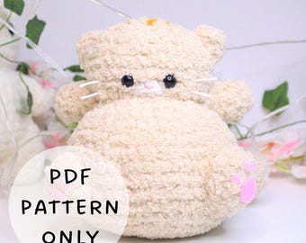 Chubby Cat Desk Buddy Crochet Pattern