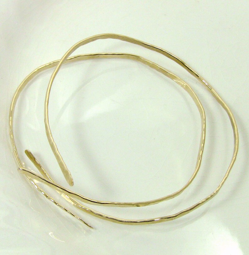 Hammered Gold Bangle Set Christian Nail Bracelet Gold Etsy