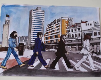 ビートルズ：アビイ・ロード 24 x 36インチ ロール式壁掛けポスター