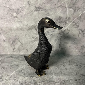 Handmade Bronze Duck Figurine | Balinese Artisan Sculpture