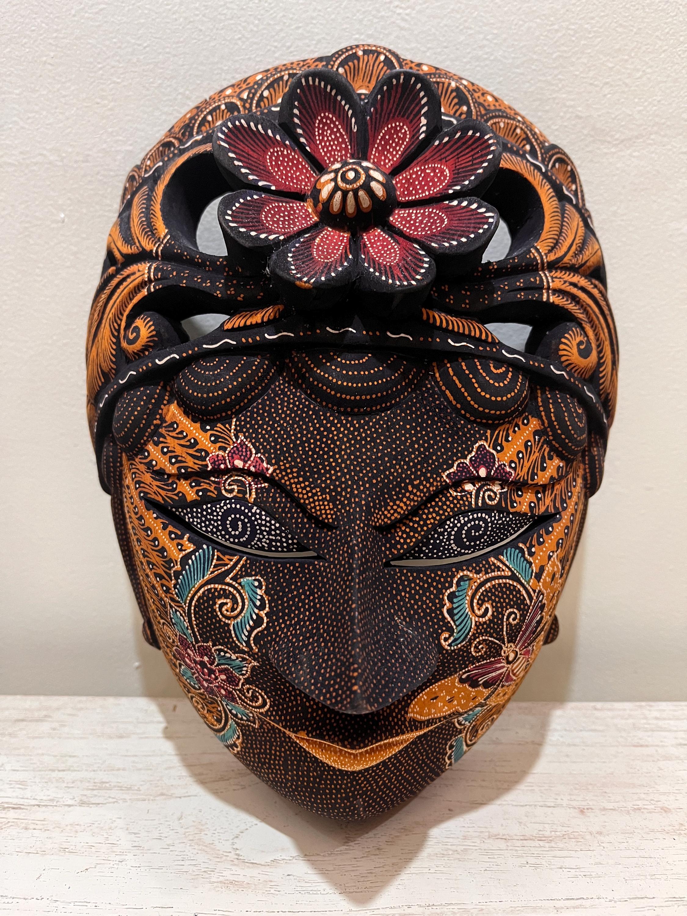 Indonesian wood mask - Etsy 日本