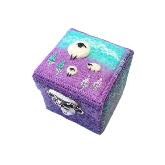 TWEED JEWELLERY BOX TEAL TWEED JEWELLERY BOX TEAL