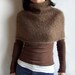 Hand-Knit Mohair Shoulder Warmer