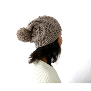 PDF Knitting PATTERN/Printable Knitting INSTRUCTIONS to Hand Knit a Cable Hat / Beanie / Ski Cap. Instructions Written for Two Sizes. image 2