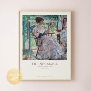 Painting of a Woman in Impressionism | Poster | printable Art | digital Download