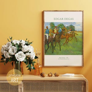 Painting with Riders and Horses by Degas | Poster | printable Art | digital Download