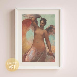 Painting of an Angel in soft Colors | Poster | printable Art | digital Download