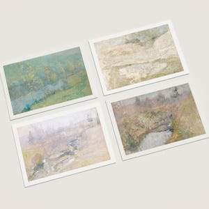Gemalte Postkarten mit verträumten Landschaften | A6 Postkarten | druckbare Postkarten | digitaler Download