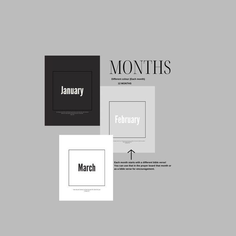 2025 Prayer Board Goodnotes Planner Monthly Planner, Weekly Planner
