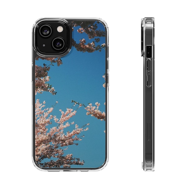 Clear Cases | Cherry blossoms - Sakura Phone Case | Analogue photography, Kodak, 35 mm film, iphone phone case, Riga, Latvia.