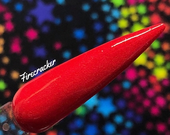 Firecracker - Acrylic Nail Dip Powder by Kozmik Nails