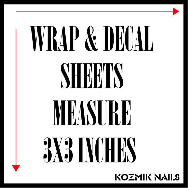 Conversation Candy Hearts Valentine's Day Nail Tattoo Decal Sheet by Kozmik Nails image 4