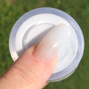 Milk Bath - Dip Powder, Nail Dipping Powder, Milky Dip Powder, White, Soft White, Acrylic Dip Powder, Kozmik Nails, Dip Powder for nails