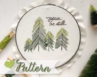 Peace Be Still digital pattern hand-embroidery, stitching, embroidery, pdf file