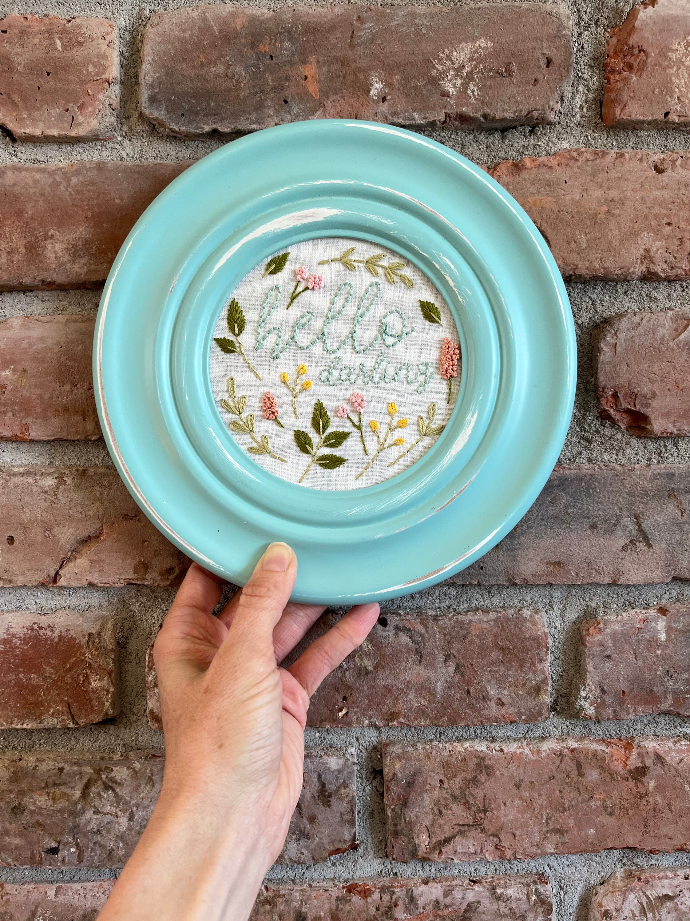 Hello Darling Hand-embroidery Pattern, Stitching, Embroidery, Pdf File ...