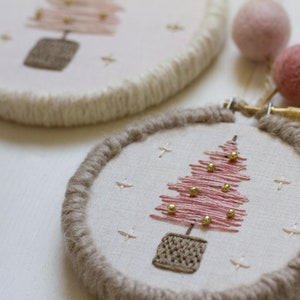 Bitty Brush Trees Ornament digital pattern hand-embroidery, stitching, embroidery, pdf file image 5