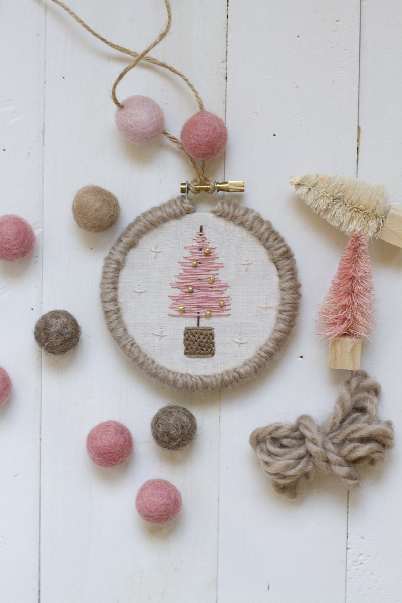 Bitty Brush Trees Ornament digital pattern hand-embroidery, stitching, embroidery, pdf file image 7