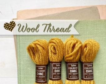 WOOL THREAD: embroidery thread, 100% Virginia wool 7474