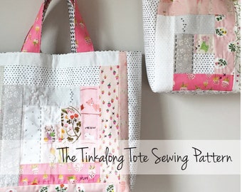 Tinkalong Tote digital PDF sewing pattern