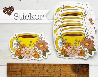 Coffee Please vinyl sticker 3x2”