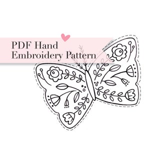 Wings of Fancy digital pattern hand-embroidery, stitching, embroidery, pdf file