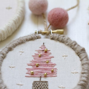 Bitty Brush Trees Ornament digital pattern hand-embroidery, stitching, embroidery, pdf file image 3